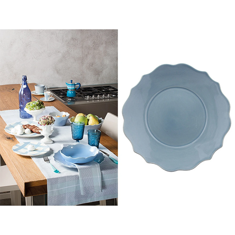 Farfurie de servire 27cm Tognana Conchita Azzuro, din ceramica