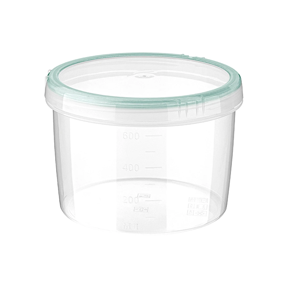 Borcan Phibo Vintage 0.75l, cu gradatii, capac twist-off albastru