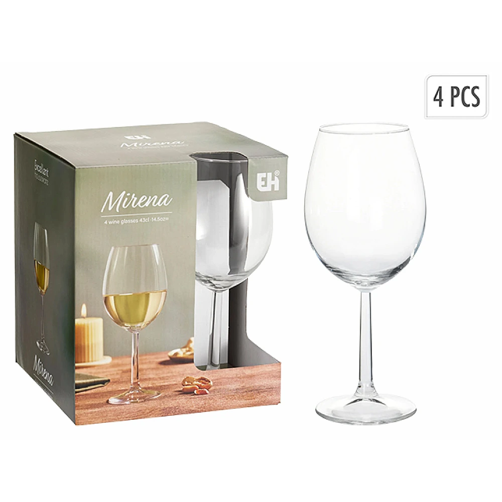 Set pahare pentru vin 4buc 430 ml, 20 сm EH Mirena