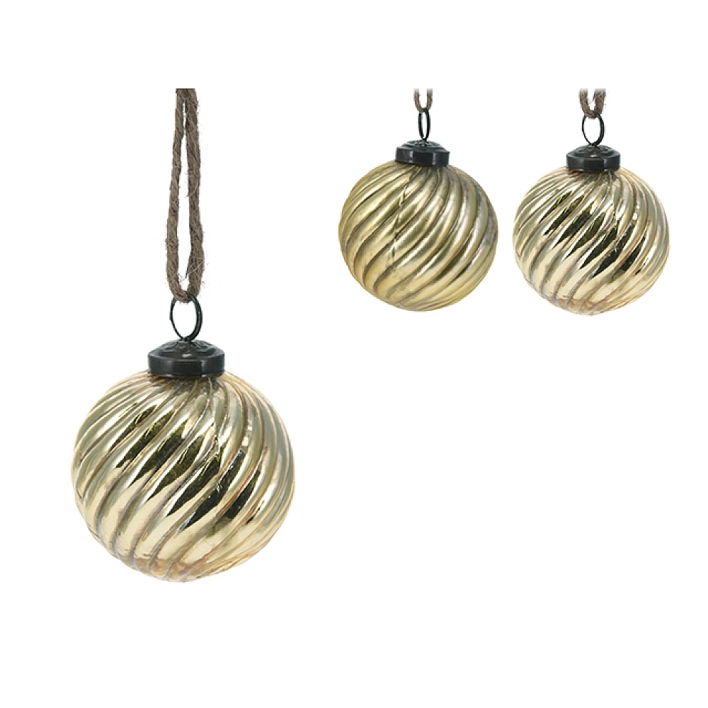 Glob pentru brad din sticla 80mm 