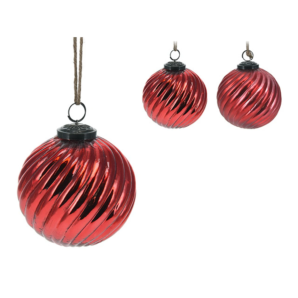 Glob pentru brad din sticla 100mm 