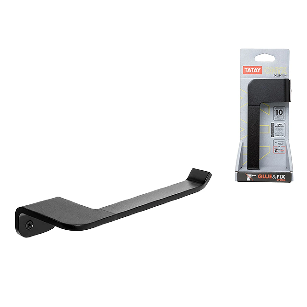 Suport pentru hârtie WC Tatay Onyx 16.5X7X3cm, negru