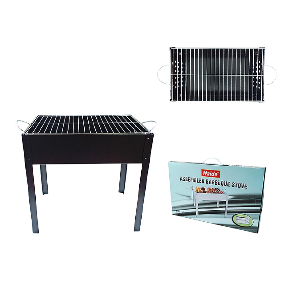 Gratar dreptunghiular cu picioare BBQ 30X49X49cm, demontabil