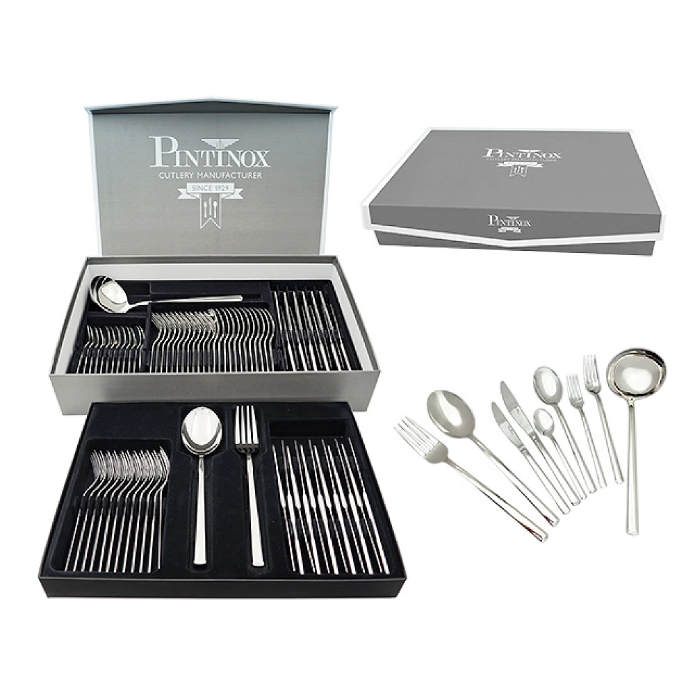 Set 75 de tacamuri Pinti Synthesis, inox