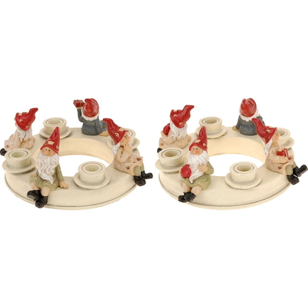 Candelabru ceramic cu pitic, 25cm