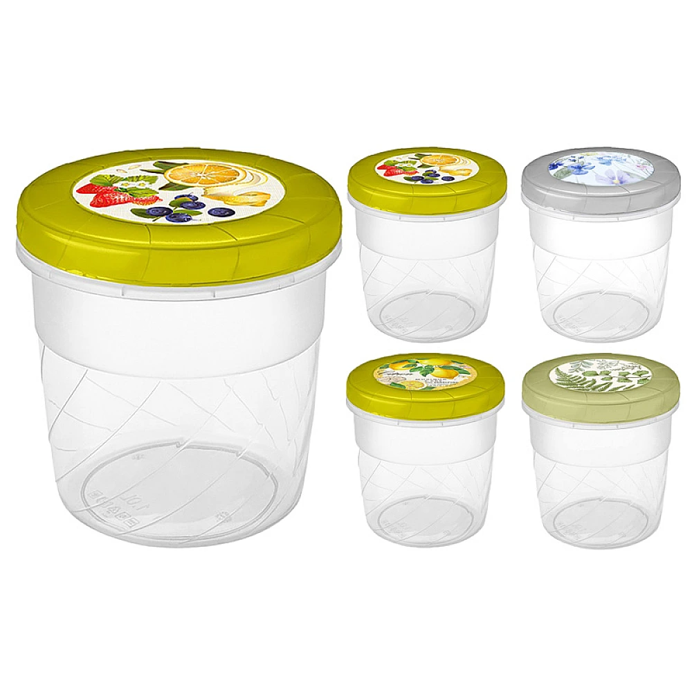 Borcan inalt Filalex 1l, cu capac twist-off