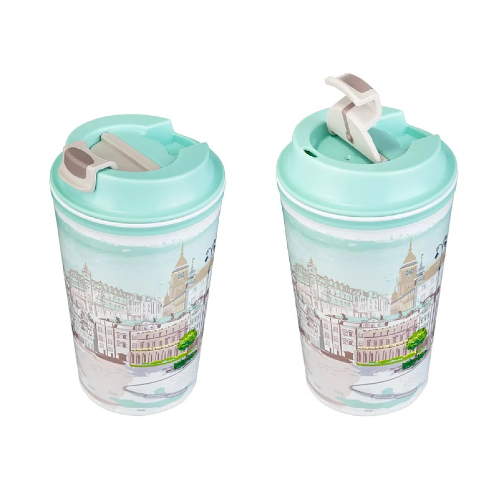 Termo pahar cu clapeta Phibo 350ml 