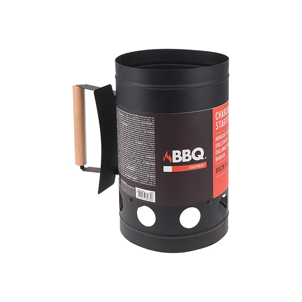 Aprinzator de carbuni BBQ D16cm, H27.5cm, negru