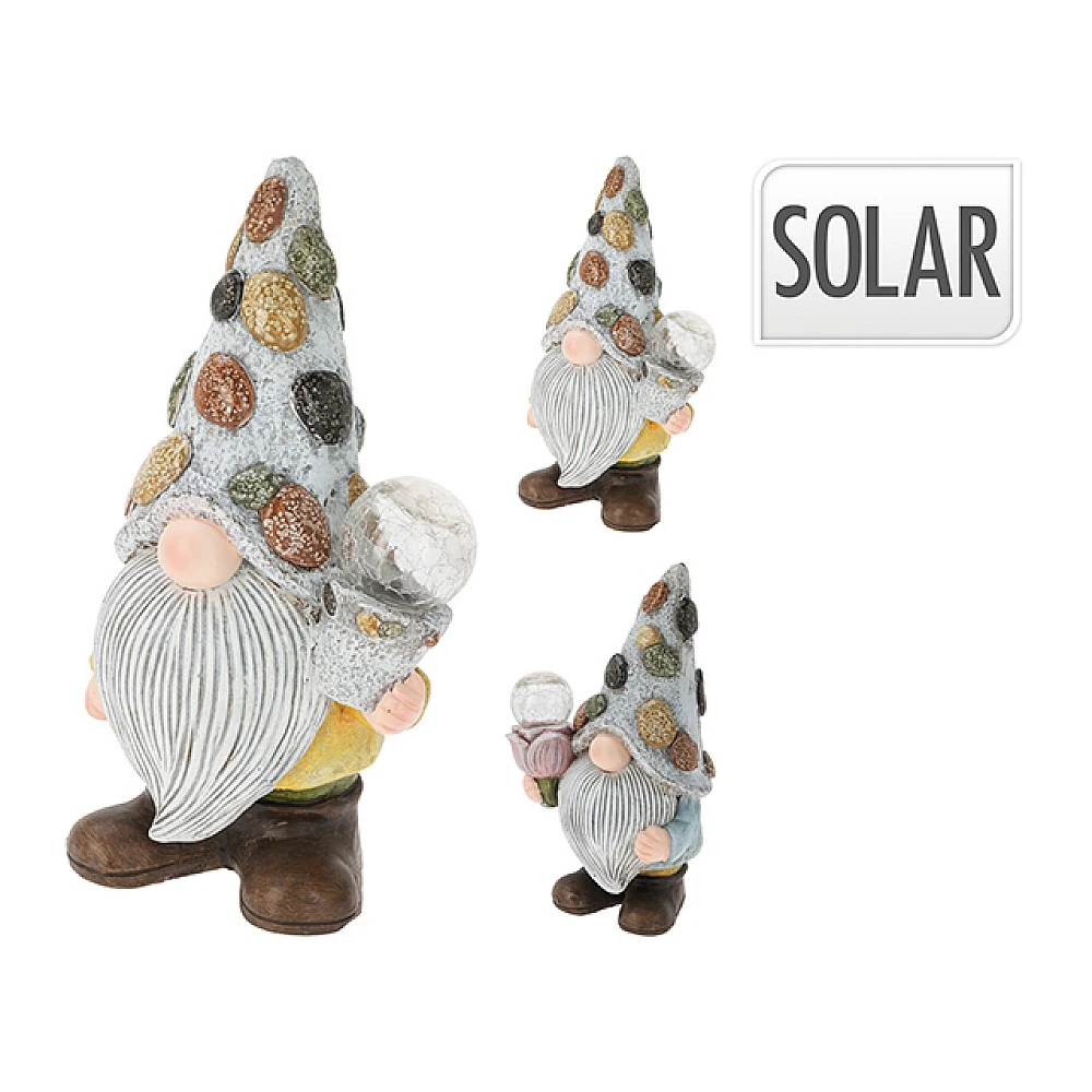 Felinar pe baterii solare Pitic 19X13X33 cm