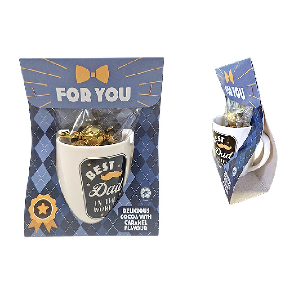 Set Becky's: cana Father's Day, cacao 4X10 g