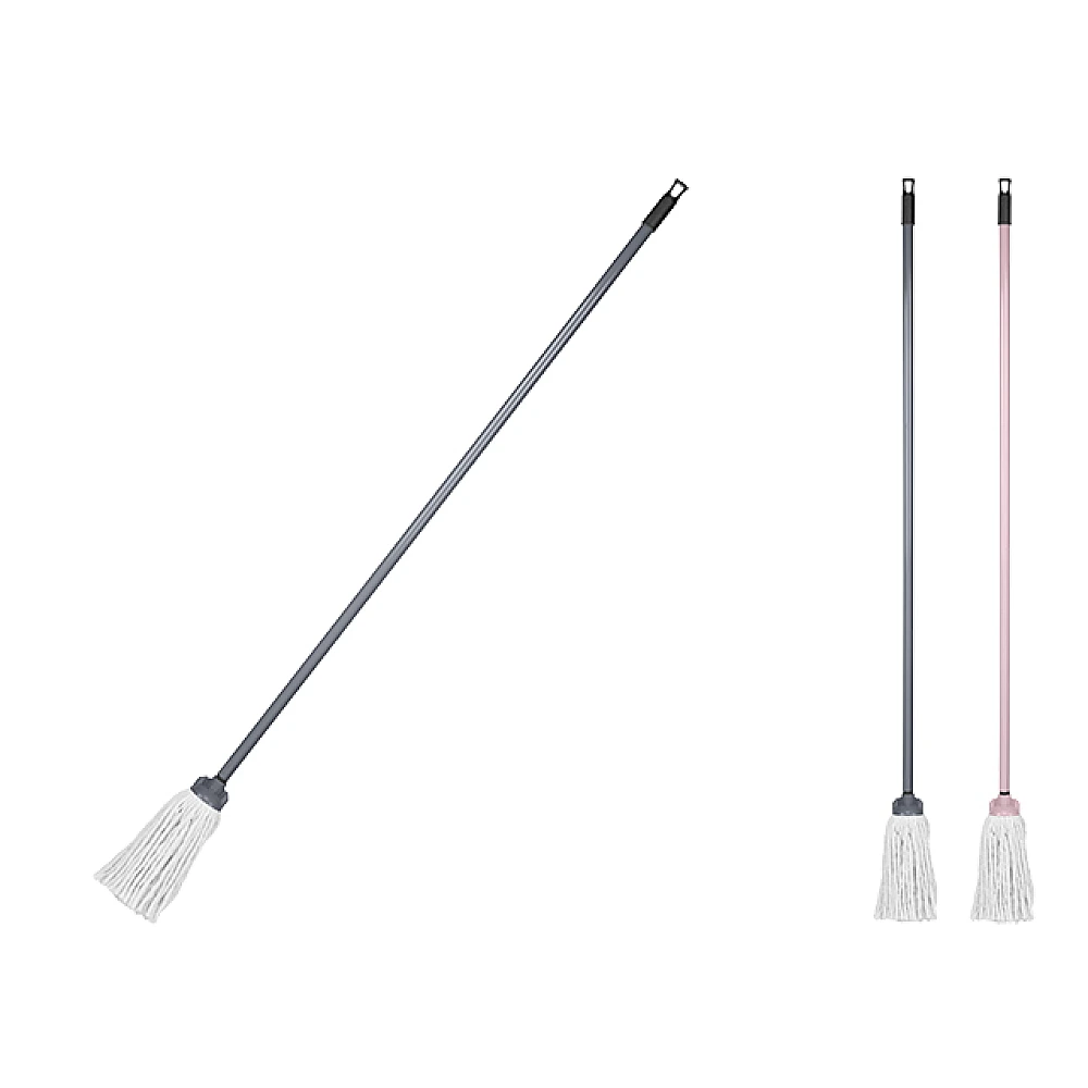 Mop cu storcator rotund, maner 120cm