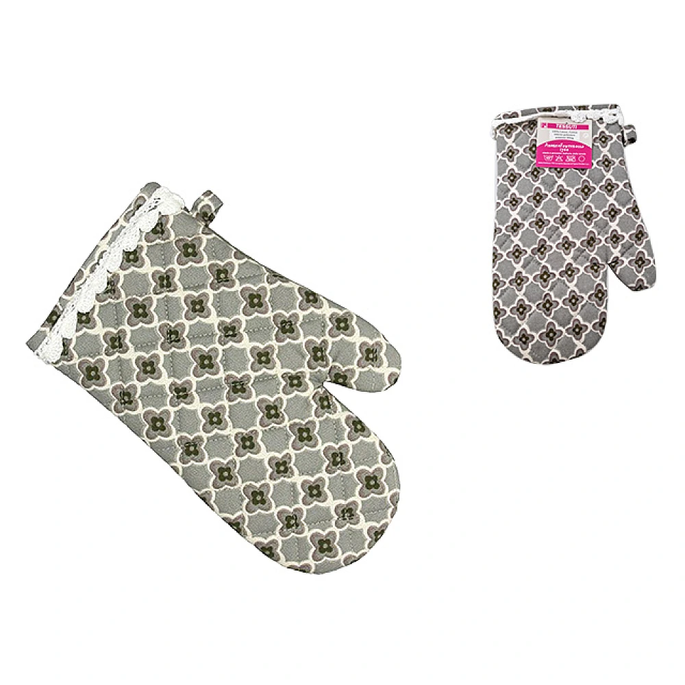 Manusa termo de bucatarie AF Ortigia Grigio, 100% cotton