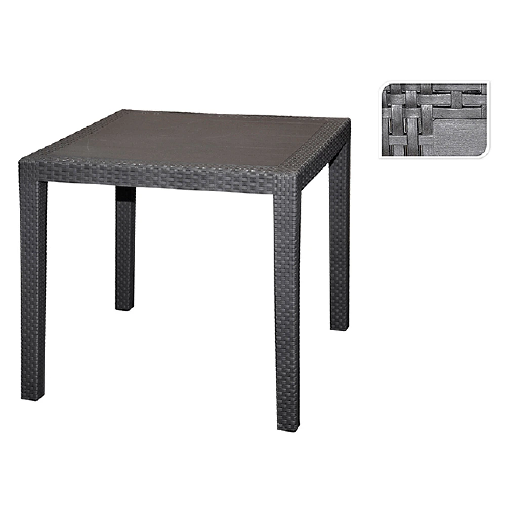 Masa ratan 80X80X72cm