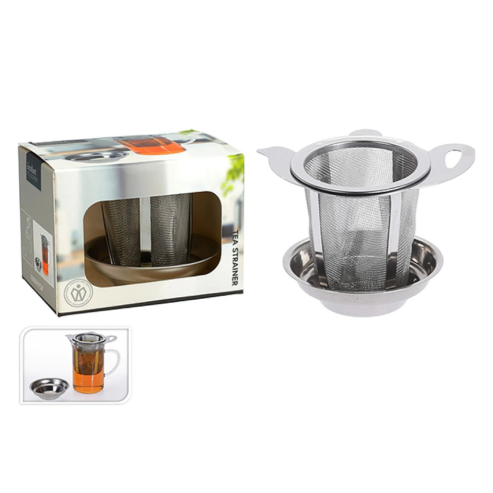 Sita pentru infuzia ceaiului D7cm, H7cm si capac-tava