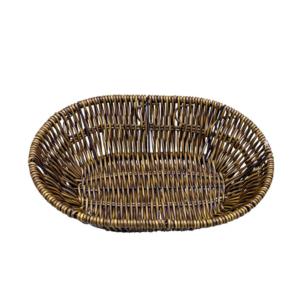Cos impletit 24X17X6 cm, oval, maro