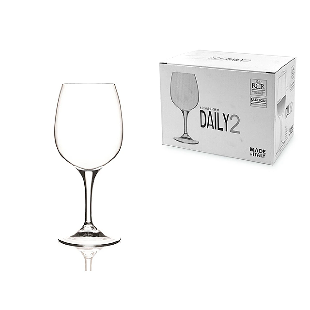 Set 6 pocale pentru vin Daily, 340ml