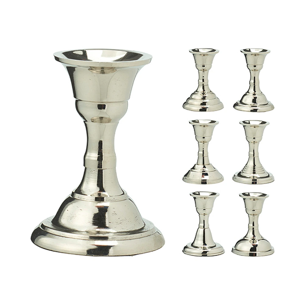 Sfesnic metalic 8 cm, argintiu