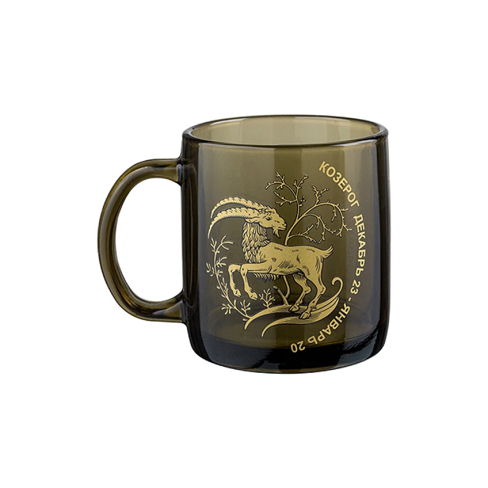 Cana din sticla 420ml GI Verso, design zodie