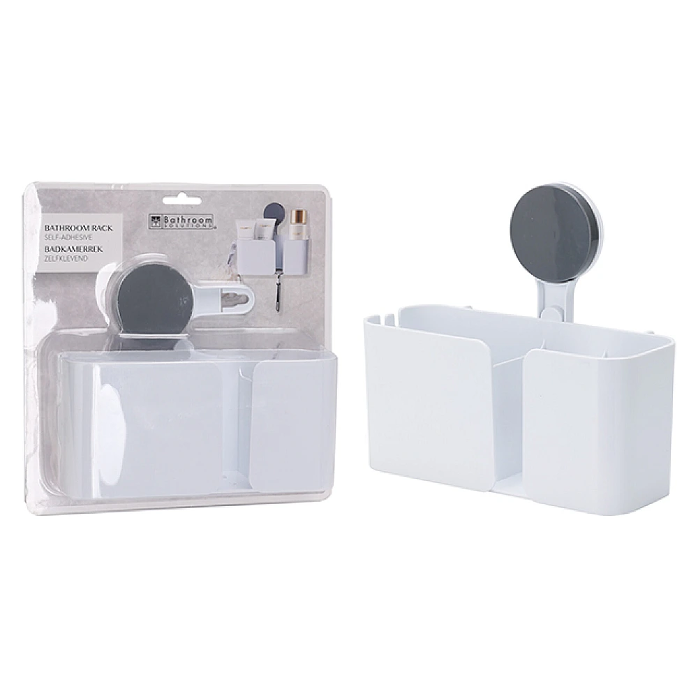 Cos pentru baie Bathroom 21X9X19 cm, alb, plastic