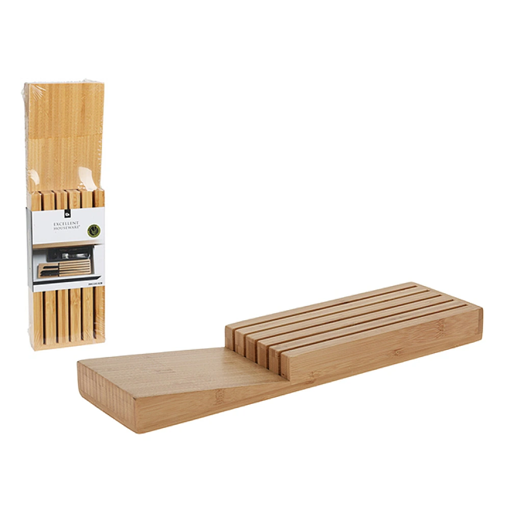 Suport din bambus pentru cutite 39X11X3.5cm