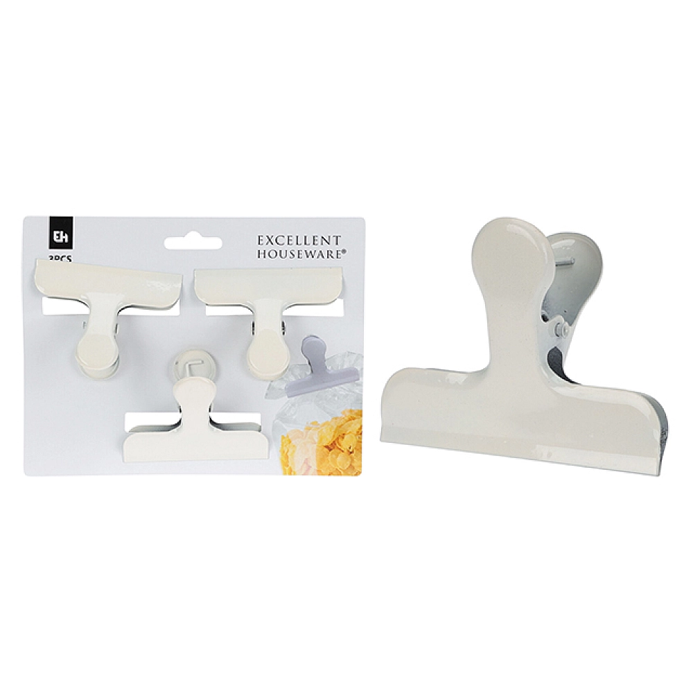 Set cleme de fixare pentru pachete EH, 3 buc, 6 cm, metal