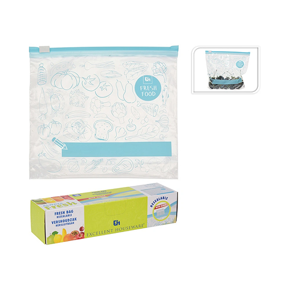 Pungi pentru congelare EH 20.5X19X4cm, 1l, 15buc