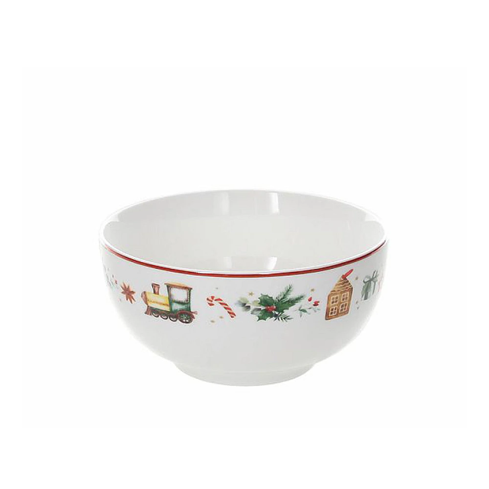 Salatiera din ceramica 14cm Tognana Xmas Joy