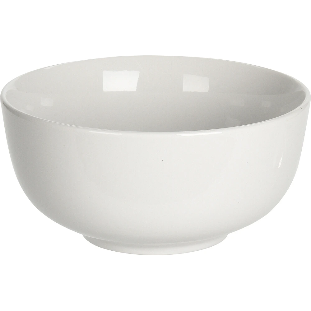 Salatieră din porțelan, albă, 15 cm