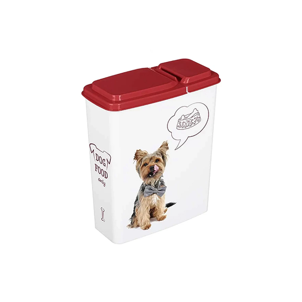 Container pentru hrana Lucky Pet 2.3l, ciini, bordo