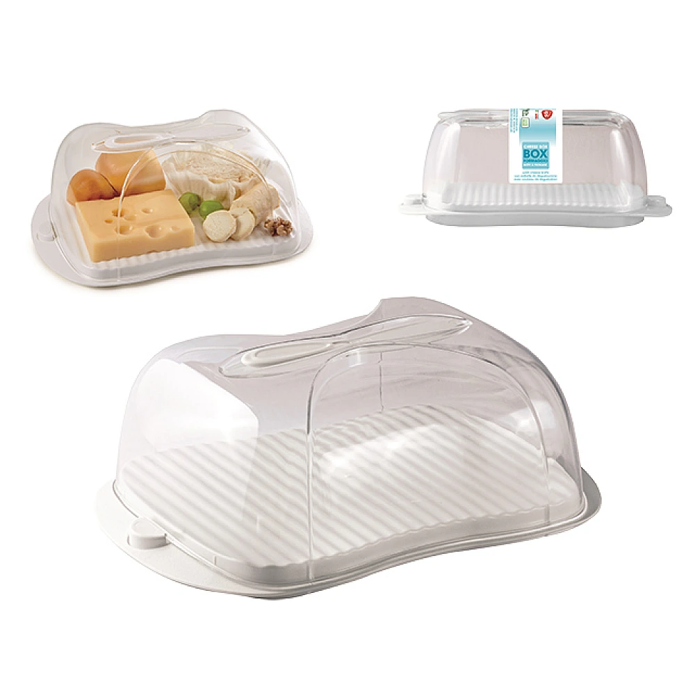 Recipient pentru pastrare branza Snips cu cutit 3l, alb