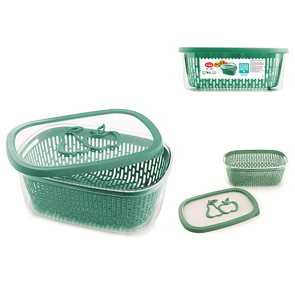 Container si cos pentru pastrare fructe Snips 4l 28.5X20.5X11cm