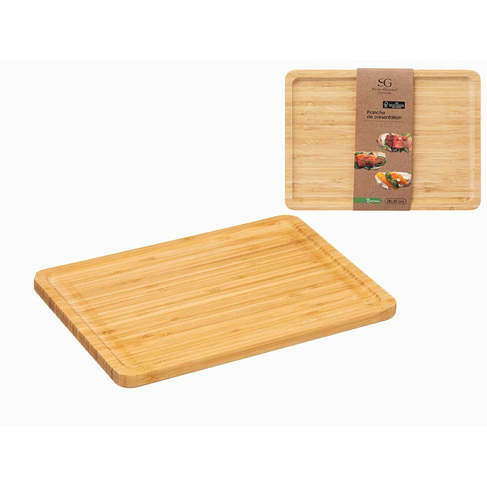 Platou de servire SG 28X20X1.5 cm, de bambus