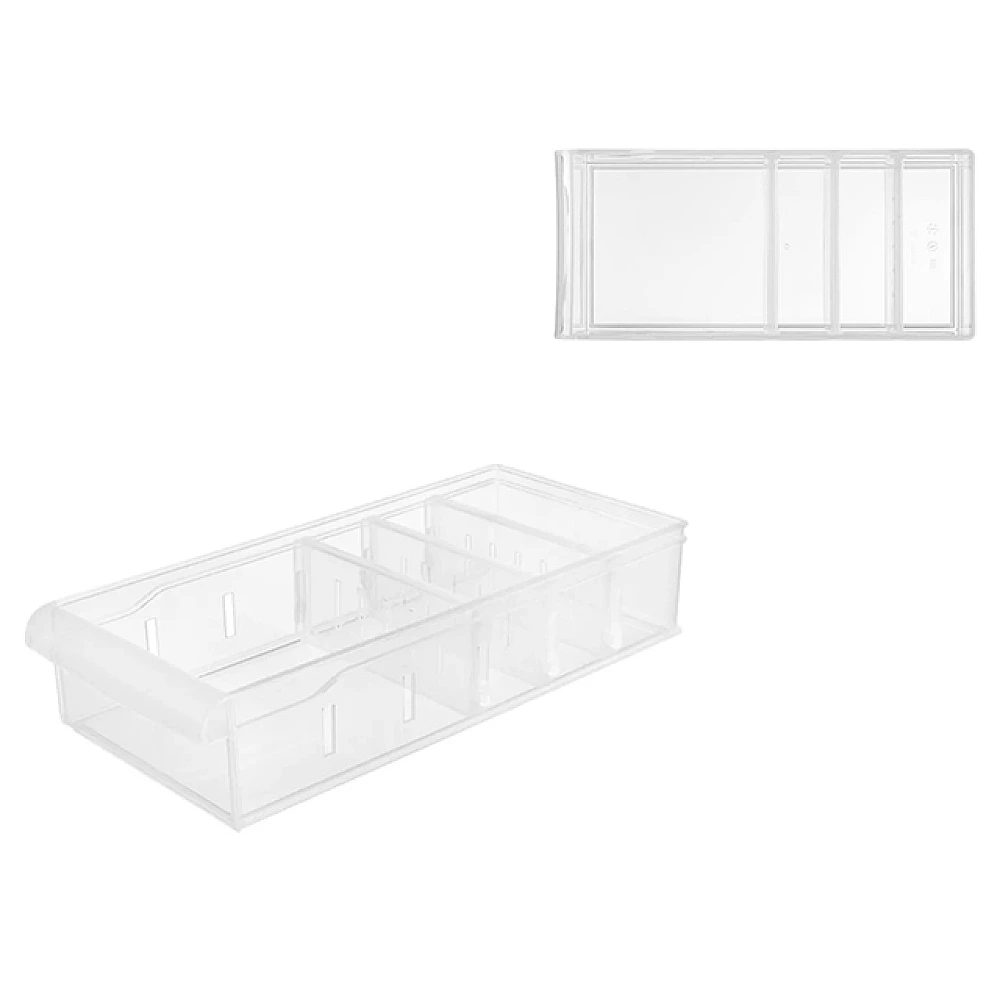 Organizator  pentru pastrarea Econova Rolly, 1.5l, 11.8X26.2X5.7cm, transparent