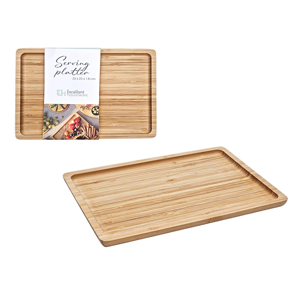 Platou de servire EH 33X23X1.8cm, de bambus