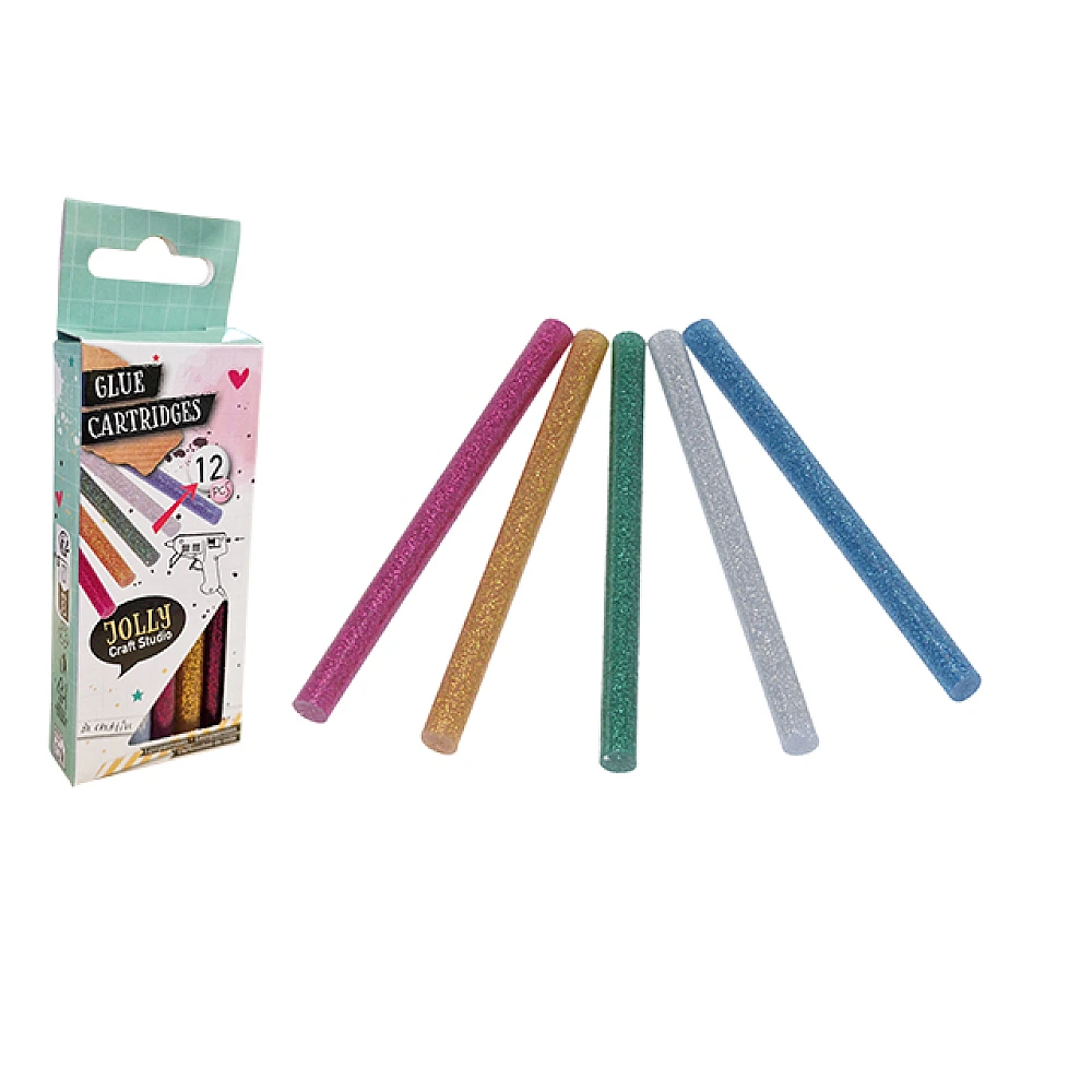 Adeziv tehnic Jolly Craft Studio, 12 buc, D7x100 mm, color