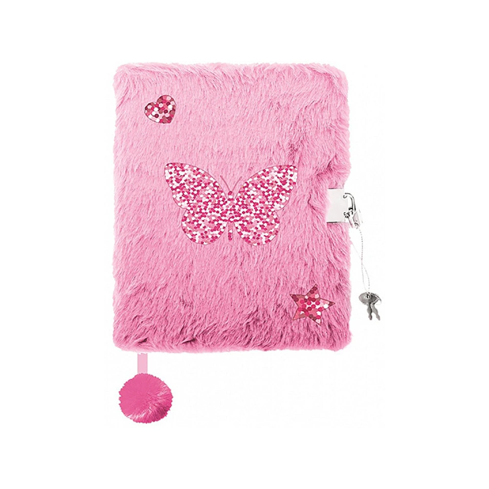 Agenda cu lacat, A5, 96foi, My Little Friend Butterflyt, coperta plus