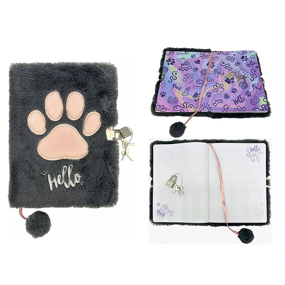 Agenda cu lacat, A5, 96foi,My Little Friend Paw, coperta plus