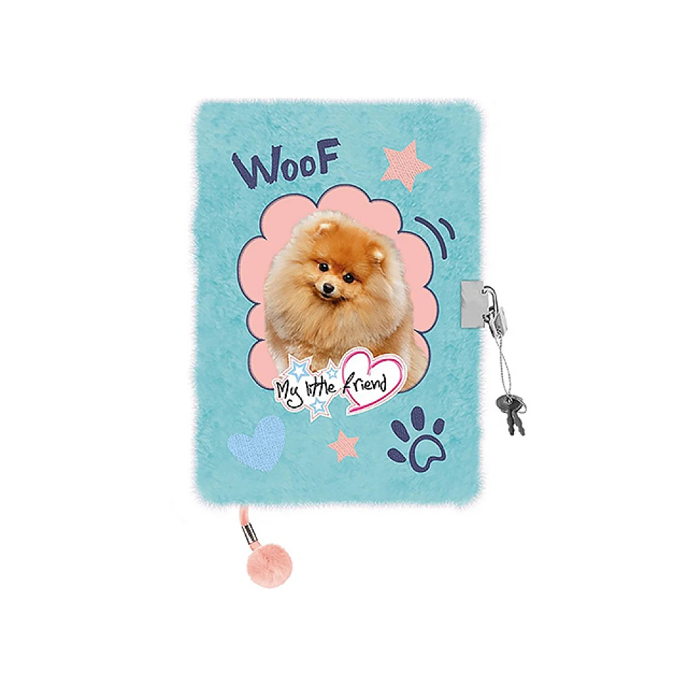 Agenda cu lacat, A5, 96foi,My Little Friend Dog, coperta plus