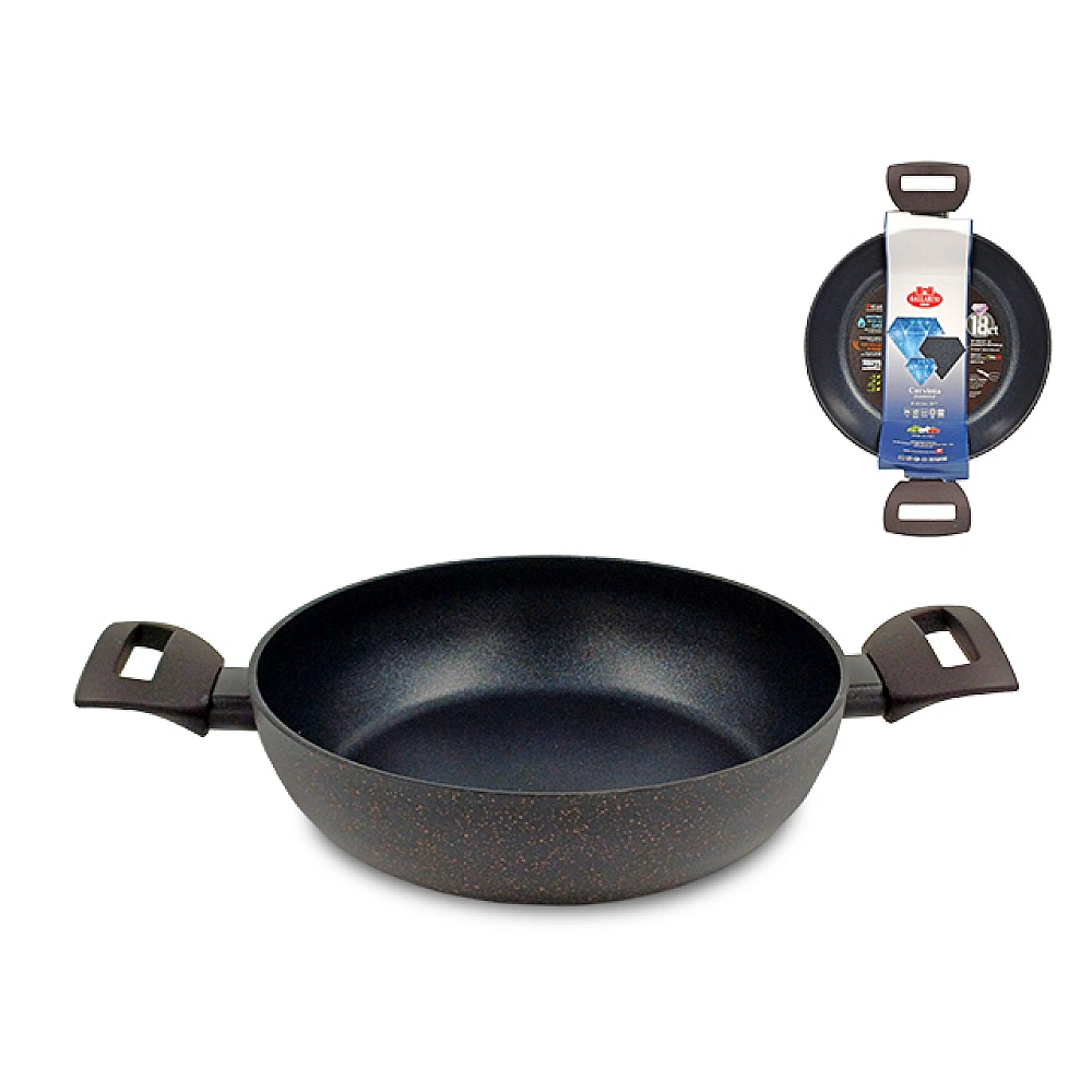 Tigaie adinca Ballarini Cervinia 24cm, 2 maneri