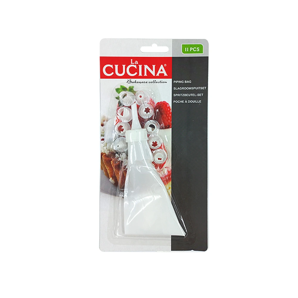Sac pentru patiserie Cucina 32cm si 10 forme