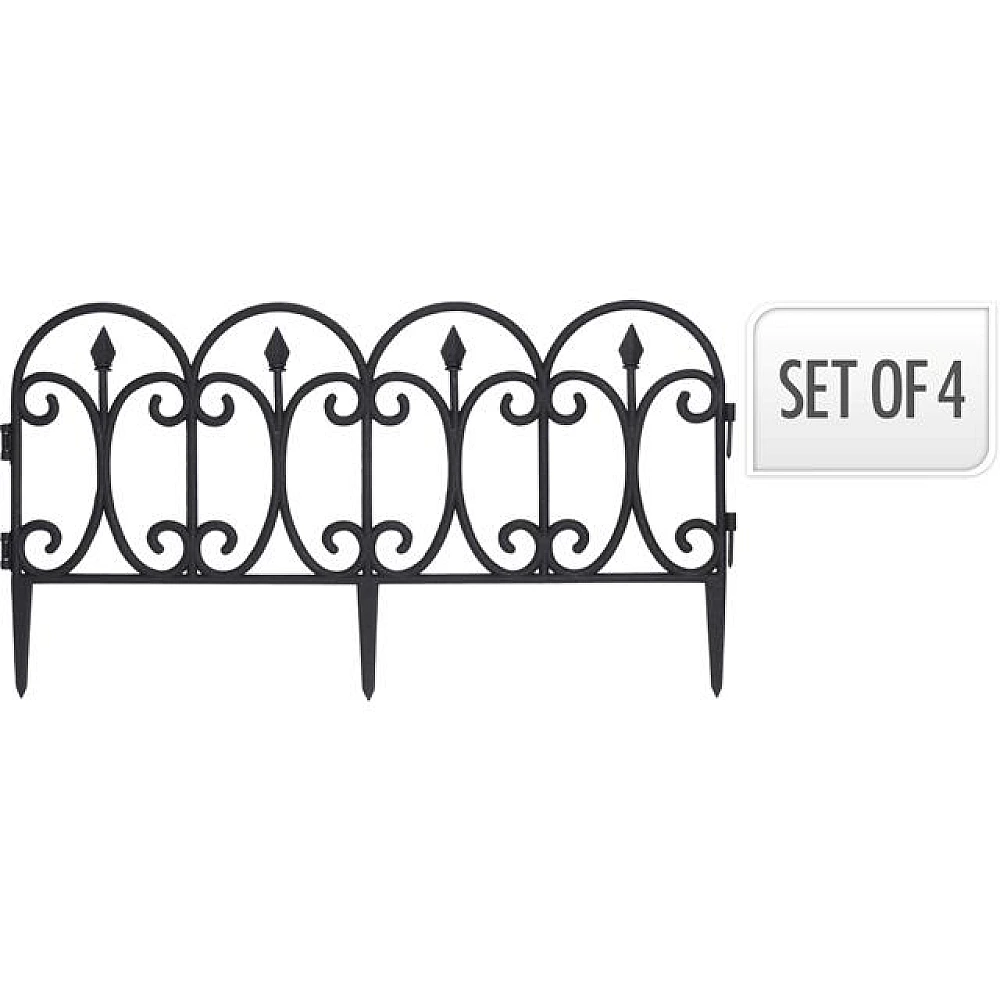 Gard decorativ pentru curte/gradina 4buc, 60X30cm