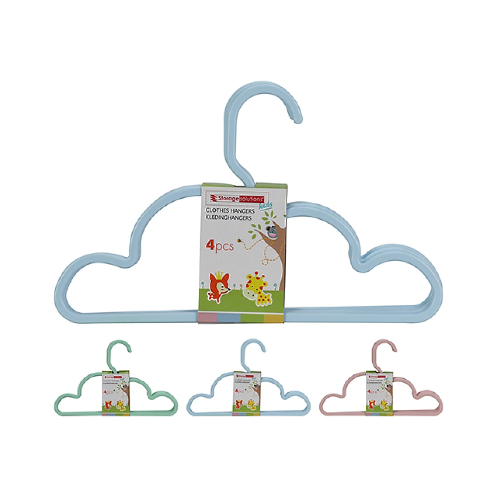 Set umerase pentru haine copii din plastic 4buc, 27X17cm