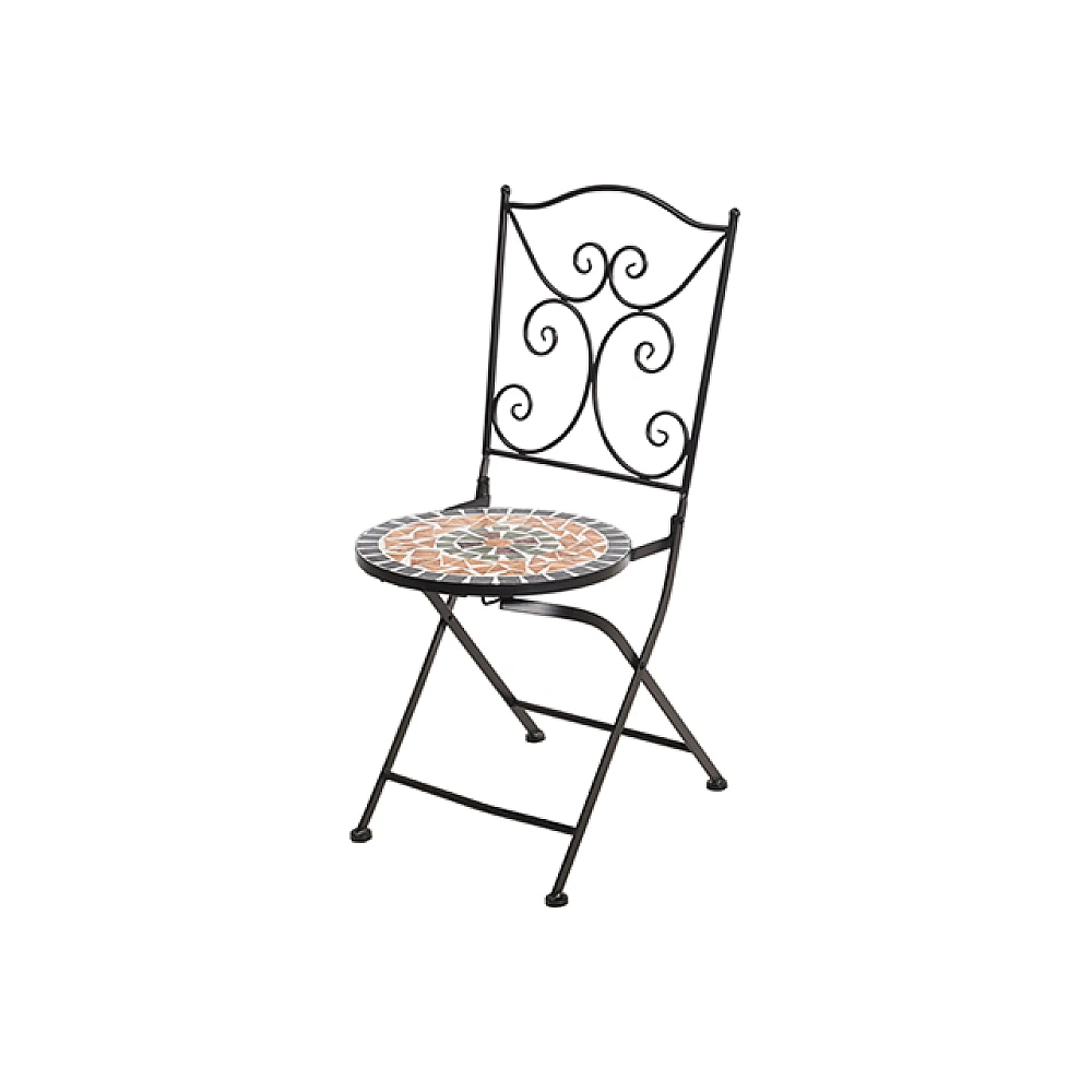 Scaun Bistro Mozaic metal-piatra 40X38X90cm