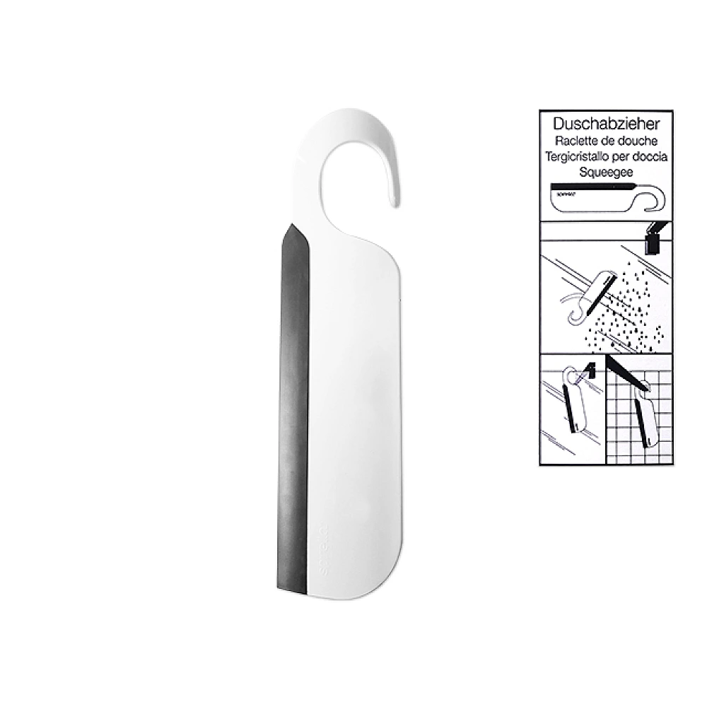 Racleta pentru geam Spirella Skate 29X7.3cm alb, plastic