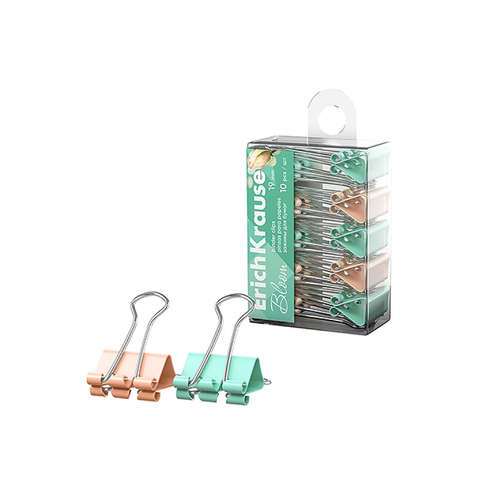 Set agrafe ErichKrause Pastel Bloom, 19 mm, 10buc
