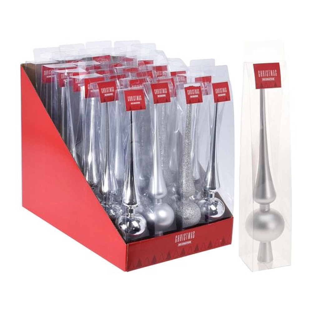 Virf pentru brad 28.5сm, argintie