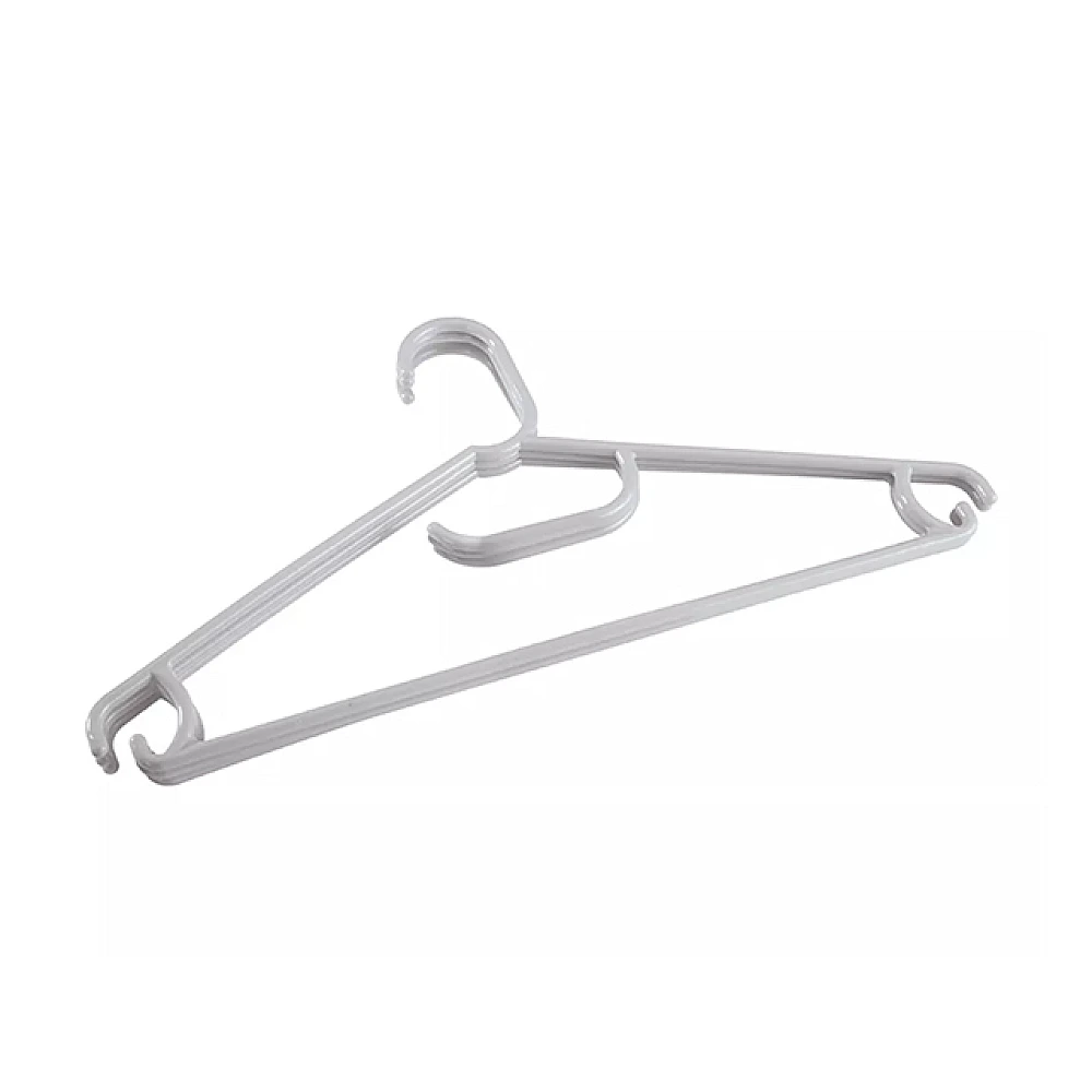 Set 3 umerase pentru haine lejere marimea 48, gri deschis