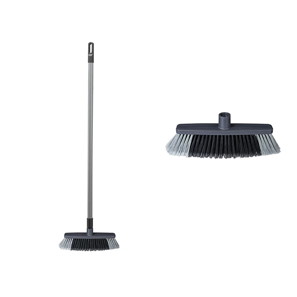 Perie-matura Econova 31X6X12.8cm, maner 120cm, gri inchis