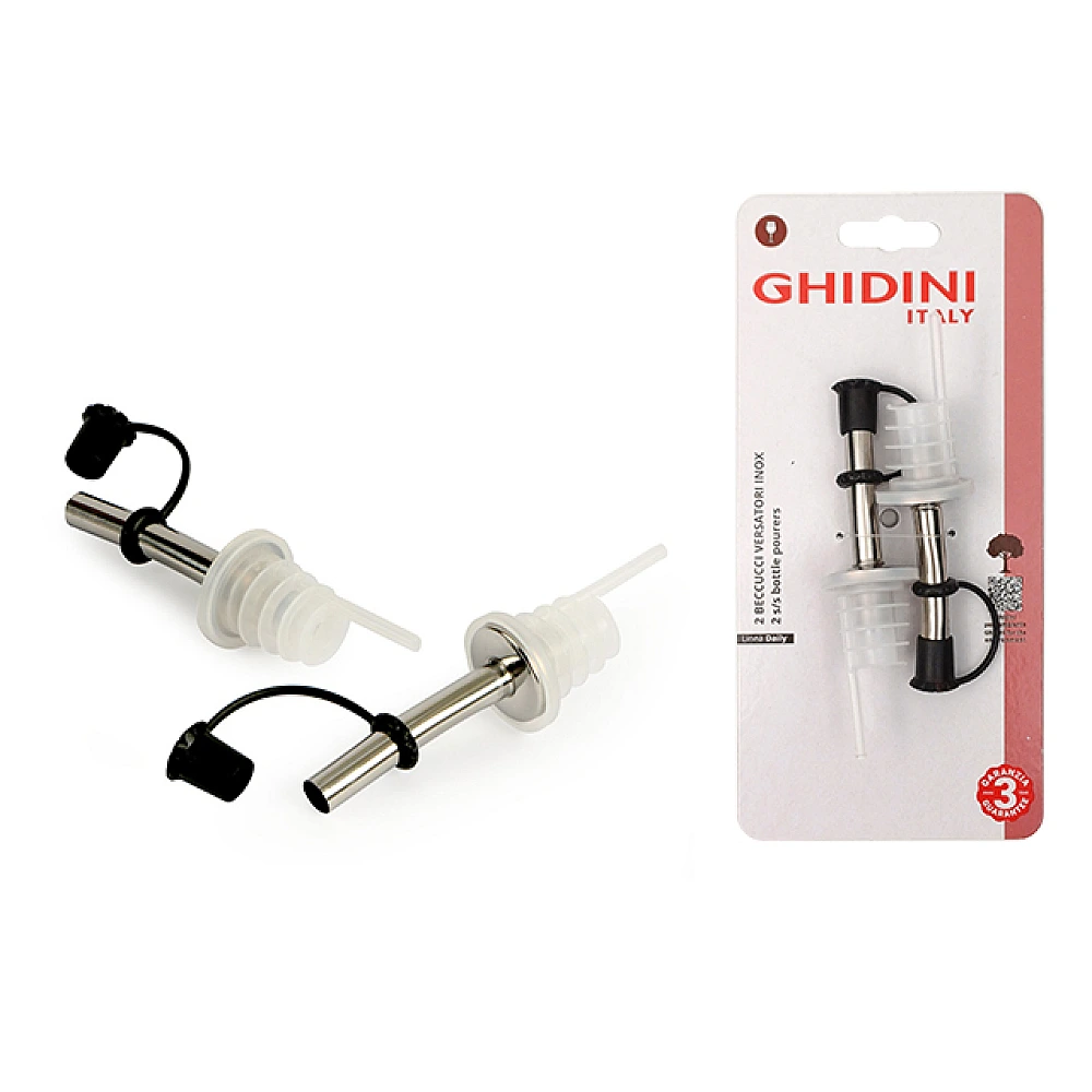 Set dopuri cu picurator pentru sticle Ghidini Daily 2buc