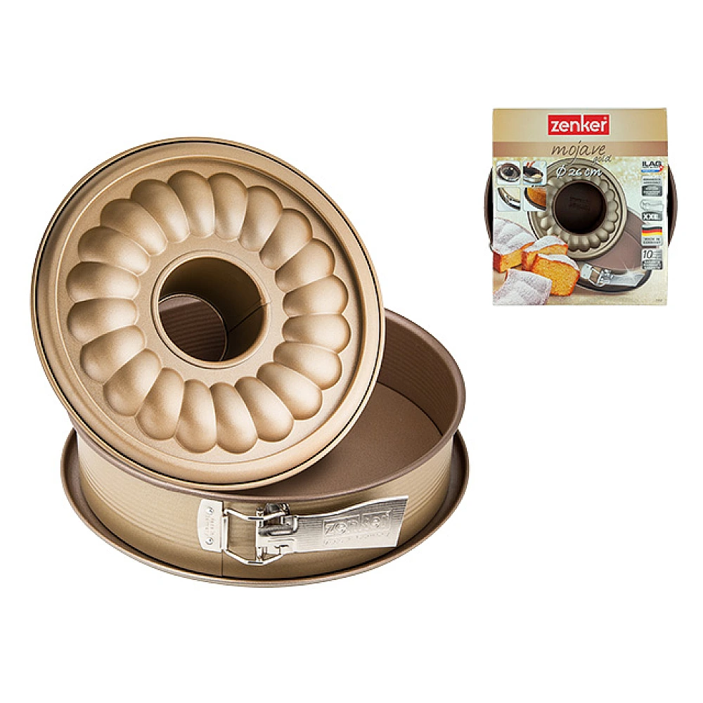 Forma pentru copt Zenker Gold D26cm, 2 baze detasabile, antiaderenta